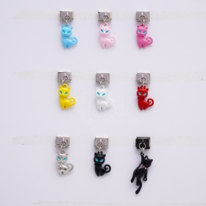 Nuevo Charm de Zorro Adorable, Dijes Italianos para Hacer Pulseras DIY, Pulsera de Dijes Italianos de Acero Inoxidable a la Moda - Product Image 1