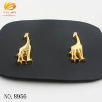 Conception d'animal mignon or girafe rivet décoratif goujon bricolage sac artisanat et accessoires