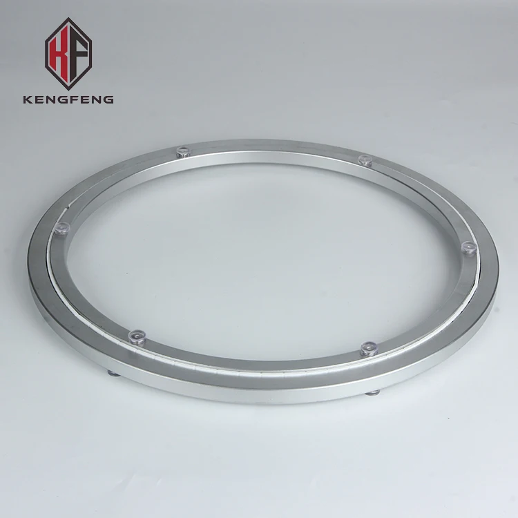 Мебель для низкий уровень шума 18 дюймов 442 мм обеденный стол проигрывателя поворотная пластина подшипника алюминий настольных подносов "ленивая Сьюзан"-упорные шариковые подшипники