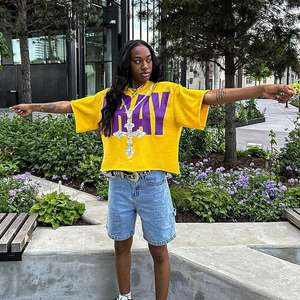 เสื้อยืดพิมพ์ลายโอเวอร์ไซส์สำหรับผู้ชายเสื้อยืด Y2k ครอป Boxy ออกแบบได้ตามต้องการ - Product Image 5