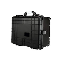 Mallette à outils en plastique dur robuste pour chariot à roulettes avec roues 1560 boîte de rangement pour bagages avec mousse