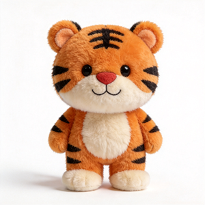 Juguete de Peluche de Tigre Naranja al por Mayor, Peluche de Tigre Suave, Lindo Juguete de Peluche de Tigre Personalizado - Product Image 2