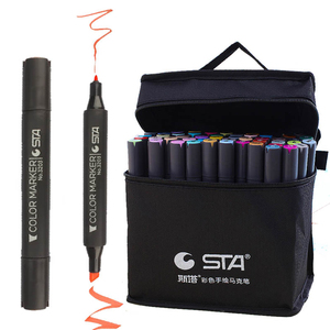 STA Kawaii Carioci Marcadores Doble Fournitures scolaires papeterie Outils de <span class=keywords><strong>dessin</strong></span> Alcools Marqueurs Set <span class=keywords><strong>Posca</strong></span> Marqueurs - Product Image 5