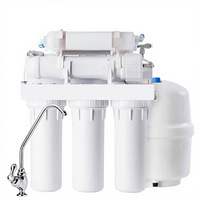 Purificateur d'eau RO à auto-nettoyage manuel avec filtration en 5 étapes, débit de 100 GPD, à installer sous l'évier pour usage domestique et hôtelier