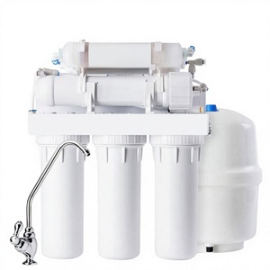 เครื่องกรองน้ำ RO แบบทำความสะอาดตัวเองด้วยมือ พร้อมระบบกรอง 5 ขั้นตอน อัตราการไหล 100 GPD ติดตั้งใต้ซิงค์ สำหรับใช้ในครัวเรือนและโรงแรม - Product Image 2