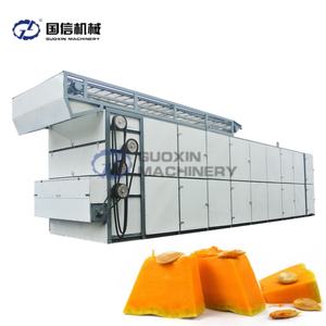 Nouveau type de ligne de production de séchage de ceinture en maille industrielle pour le séchage de tranches de citrouille gousses d'aubergine et de gombo - Product Image 1