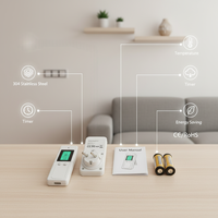 Sistema de Calefacción por Suelo Radiante, Termostato Digital Inteligente Inalámbrico Programable para Uso en Interiores, Gran Venta