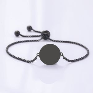 Pulseras <span class=keywords><strong>de</strong></span> Cadena <span class=keywords><strong>de</strong></span> Perlas Circulares en Blanco Más Vendidas <span class=keywords><strong>de</strong></span> Ywyougang, Pulsera Unisex Personalizada <span class=keywords><strong>de</strong></span> Acero Inoxidable Conmemorativa Exquisitamente Grabada - Product Image 3