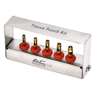 Kit de poinçon de tissu Ensemble de 5 instruments d'implantation Instruments chirurgicaux dentaires - Product Image 1