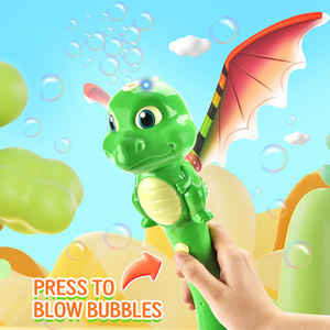 Pistola de burbujas para exteriores CPS, juguetes eléctricos de dinosaurio, varita de burbujas, juguetes de palo, soplador de burbujas con luz y sonido para niños - Product Image 3