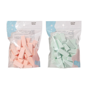 LMLTOP Houppettes à poudre trapézoïdales 30 pièces en polyuréthane hydrophile portables pour usage sec et humide Outils de maquillage - Product Image 1