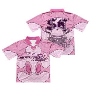 Maillots de football OEM personnalisés, streetwear à la mode pour le sport, maillots de football à impression par sublimation - Product Image 1