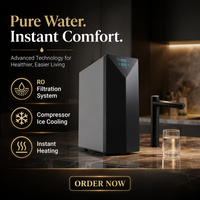 Distributeur d'eau intelligent à écran tactile RO, eau chaude et froide, compresseur, filtre UV, moniteur TDS 600G