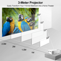 Projecteur intelligent Android 4K Full HD WiFi BT au meilleur prix, projecteur de cinéma maison, projecteur de films en plein air, VideoProjectur
