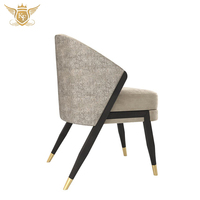 Chaise de salle à manger en tissu moderne pour le petit-déjeuner bar cafés cafétéria pieds en bois chaises de salle à manger chaise de restaurant