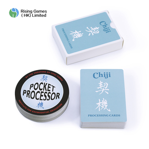 Cartes de réflexion pour coaching avec impression personnalisée, coins arrondis, papier artistique, impression couleur recto-verso, avec boîte pour le team building - Product Image 1