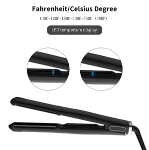 Lisseur Professionnel Électrique Personnalisé <span class=keywords><strong>Plancha</strong></span> 450°F Revêtement Céramique Multi-Températures Écran LCD 3 Pouces Long Plat - Product Image 4