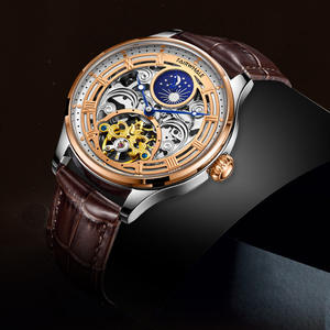 Reloj de Negocios para Hombre con Diseño de Sol, Luna y Estrellas, Reloj Mecánico con Tourbillon - Product Image 1