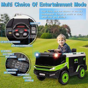 2024 más nuevo al por mayor niños policía eléctrica camión de bomberos Control remoto niños coche de bomberos juguete 12V bebé paseo en coche - Product Image 6