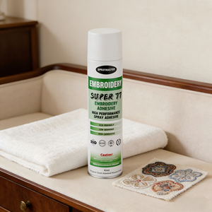 Adhesivo en Aerosol <span class=keywords><strong>para</strong></span> Bordados Super 77 - Sin Manchas, Sin Residuos <span class=keywords><strong>para</strong></span> Telas Blancas, <span class=keywords><strong>Ropa</strong></span> de Bebé, Lencería, Juguetes - Product Image 4