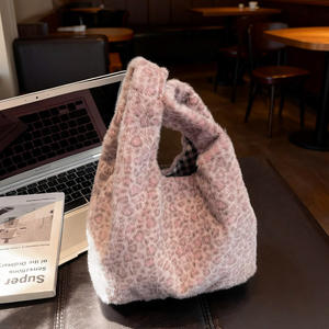 Sac à main mignon pour femme à imprimé léopard violet, mini sac à poignée supérieure souple, sac bandoulière tendance pour téléphone, sac de jour décontracté - Product Image 2