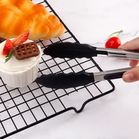 6pcs Silicone Pâte Grattoir Cutter Set Avec Badigeonner Huile Brosse Et Cuisine Alimentaire Pinces Cuisine Set