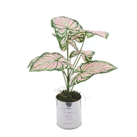 Tizen fausse Simulation plante verte olivier artificiel herbe en pot petites plantes avec Potsl plante d'eucalyptus d'intérieur en Pot