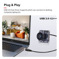 Módulo de Cámara Industrial USB con Visión Nocturna Starlight HD de 1080P, IMX291, 5mm, 60 sin Distorsión, Montaje M12, Compatibilidad con Múltiples SO