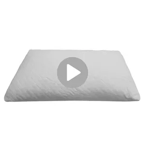 Travesseiro ajustável de pescoço anti-poeira, travesseiro para dormir em espuma com memória