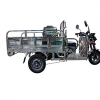 Tricycle électrique ouvert personnalisable, batterie au lithium 60V, transport agricole de marchandises, transport de passagers, 48V, 1 passager, robuste, 400 kg