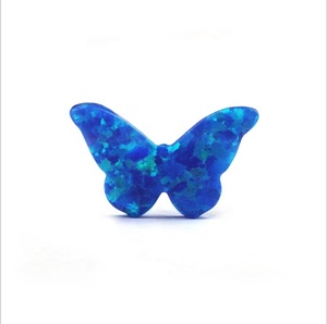 Prezzo all'ingrosso di colore blu della farfalla allentata opal <span class=keywords><strong>pietra</strong></span> per la collana - Product Image 3