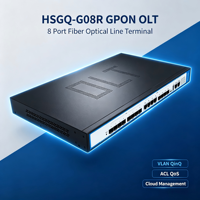 Dispositivo OLT GPON de 8 Puertos con Gestión en la Nube, VLAN, QinQ, ACL, QoS, Terminal de Línea de Fibra Óptica