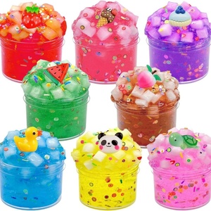 70ML Gelatina Transparente en Cubos, Slime de Coco, Espuma Esponjosa, Arcilla de Colores, Juguete Educativo DIY Seguro, No Tóxico, para Aliviar el Estrés, Plástico - Product Image 2