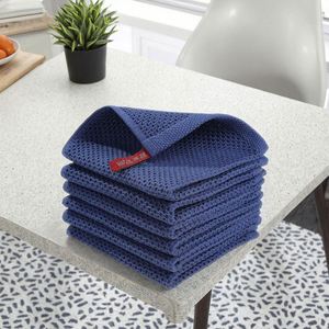 Serviette de cuisine en coton 100% de haute qualité, douce, absorbante, tissée en nid d'abeille, avec logo personnalisé - Product Image 3