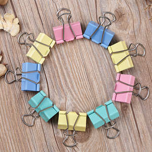 Clips de reliure Comix 41 mm en métal coloré pour usage bureautique B3632 - Product Image 5