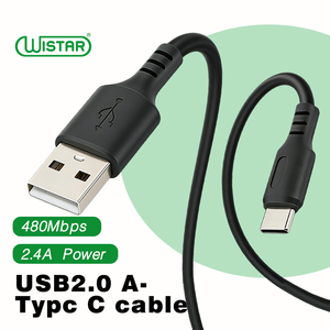 Câble USB 2.0/<span class=keywords><strong>micro</strong></span> WISTAR de haute qualité 480 Mbps 2.4A à charge rapide, certifié CE RoHS FCC pour ordinateur - Product Image 1