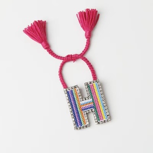 Braccialetto Personalizzato Fai-da-Te con 26 Lettere in Zirconia Arcobaleno, Gioielli di Moda <span class=keywords><strong>per</strong></span> Ragazze - Product Image 6