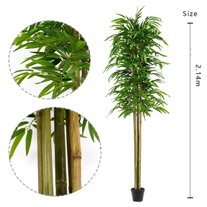 214 Hojas de Tela de Seda Artificial, Plantas Simuladas para Decoración de Jardín y Muebles, con Tallos Reales en Venta - Product Image 2