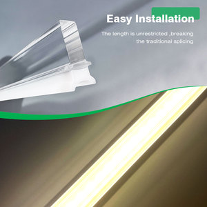 Ngoài trời LED tuyến tính chiếu sáng ép đùn trong suốt Acrylic LED Strip ánh sáng khuếch tán Chụp đèn - Product Image 5