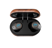 Audífonos Inalámbricos Hi-Fi HiVi AW-76 TWS, Bluetooth 5.0, Estuche de Carga de Madera