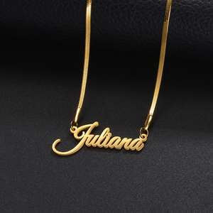 <span class=keywords><strong>Collana</strong></span> con Nome Personalizzato in Acciaio Inossidabile Ipoallergenico con Taglio Laser, Certificazione CE, <span class=keywords><strong>Regalo</strong></span> per la <span class=keywords><strong>Festa</strong></span> <span class=keywords><strong>della</strong></span> <span class=keywords><strong>Mamma</strong></span> - Product Image 4