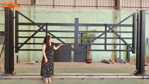 Super fábrica de fabricación de seguridad puertas batientes puerta de aluminio Puerta de granja Rancho puerta de entrada - Product Image 5