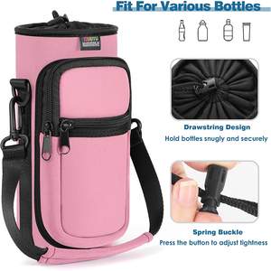 Portabotellas de Agua Ligero y Compacto para <span class=keywords><strong>Mochila</strong></span> de Viaje, para Termos <span class=keywords><strong>Stanley</strong></span> de 40 y 30 oz con Asa - Product Image 4