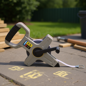 Rueda de Medición Fervi de 50 M con Mango y Gancho para una Medición Precisa de Distancias - Product Image 3