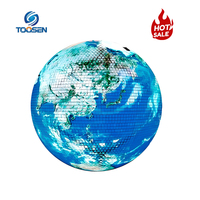 Diamètre personnalisé 0.3m 0.4m 0.5m1m1.5m2m Haute Définition 360 ° Creative Spherical LED Display Video Advertising Ball LED Screen
