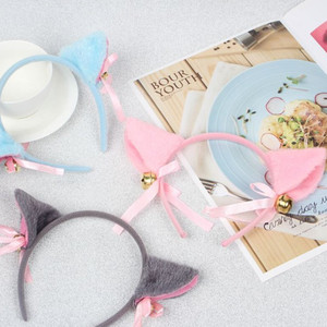 Diadema con orejas de zorro para fiesta de Halloween, disfraz de piel de Anime Neko, Clip de pelo de felpa, horquilla - Product Image 3