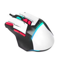 Ratón para juegos USB con cable de 7200 Dpi de alta calidad con 8 teclas RGB para jugadores