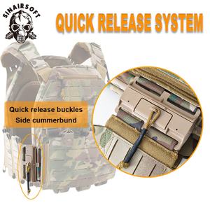Gilet tactique à dégagement rapide OEM en nylon 500D, porte-plaques Molle de combat, pour usage extérieur, fabriqué en polyester, Chine - Product Image 3