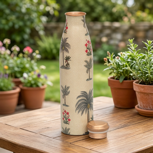 Digital Printed <b>Copper</b> Water <b>Bottle</b> Handmade Traditional Indian <b>Copper</b> <b>Drinking</b> <b>Bottle</b> Reusable Decorative Drinkware for Home - Product Image 2