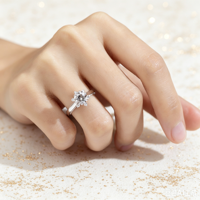 Bague Exquise Limo en Or 18K avec Diamant de Laboratoire IGI D VVS2, Bijou de Mariage Empilable et Personnalisable de Luxe, Cadeau pour Femme